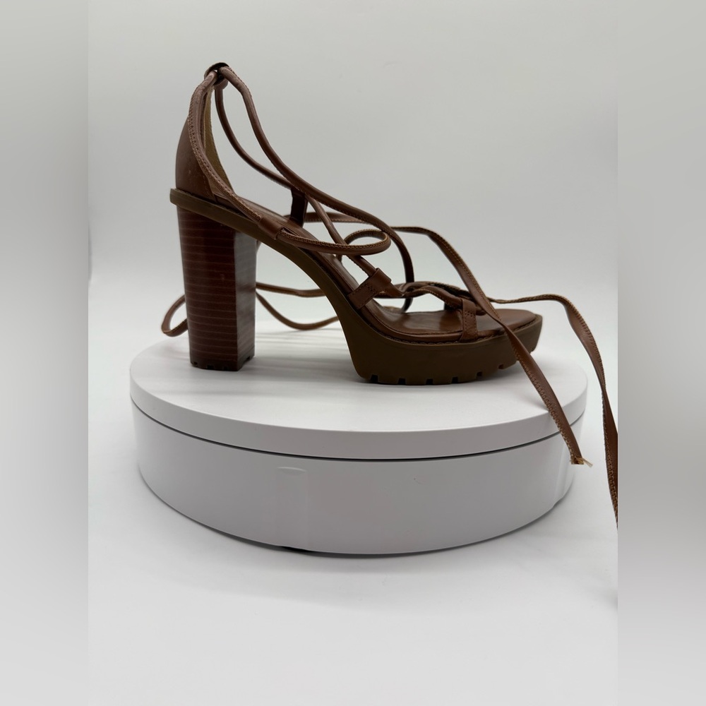 New! Michael Kors Vero Leather Platform Sandal Sz 7.5 $195 - Picture 5 of 6